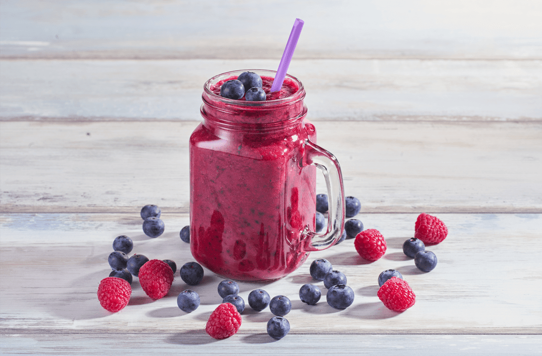 Blaubeer Himbeer Smoothie - Banger Berries